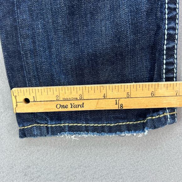 Silver Jean Co Jeans Women's Size 6 28 Dark Blue Santorini Capri Normcore - Picture 6 of 13